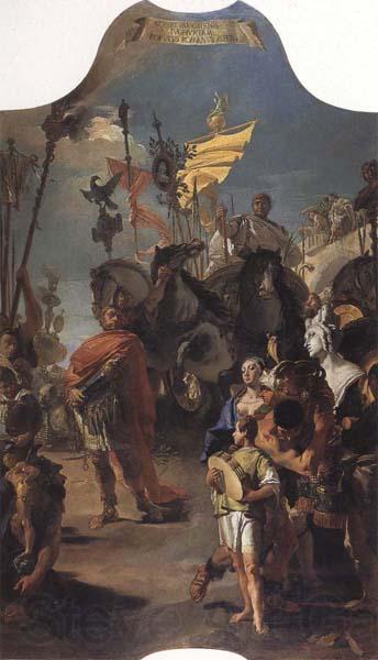Giambattista Tiepolo The Triumph of Marius Norge oil painting art